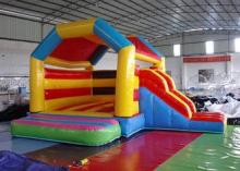 Funny Inflatable Combo Slide Bounce House / Moonwalk Bounce