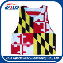 Cheap Customized Sublimation Reversible Mesh Sports Pinnies for men