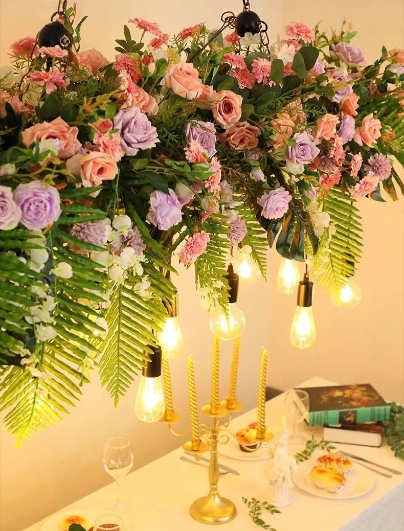 Elegant Large LED Chandelier Light for Restaurant and Garden Decor
