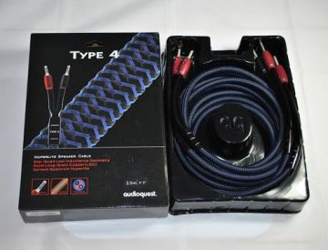 audioquest TYPE-4 speaker cable with CF-UST connectors 100% original new box