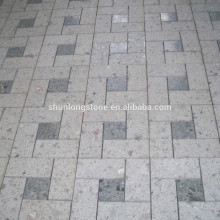 Grey Limestone floor tile,limestone moasic tile