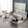 Living Room American Style Leather 6 Seat Sofa