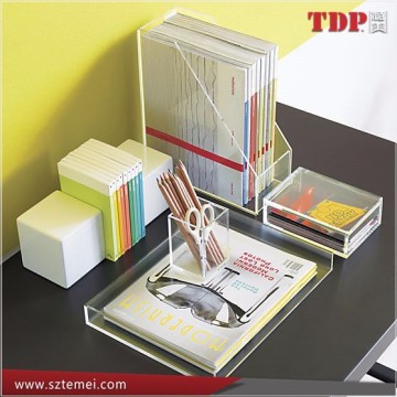 clear acrylic file organizer tray
