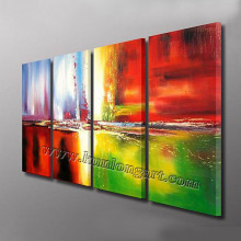 100% Hand-Painted Modern Abstract Group Oil Paintings for Home Decoration (KLMA5-0070)
