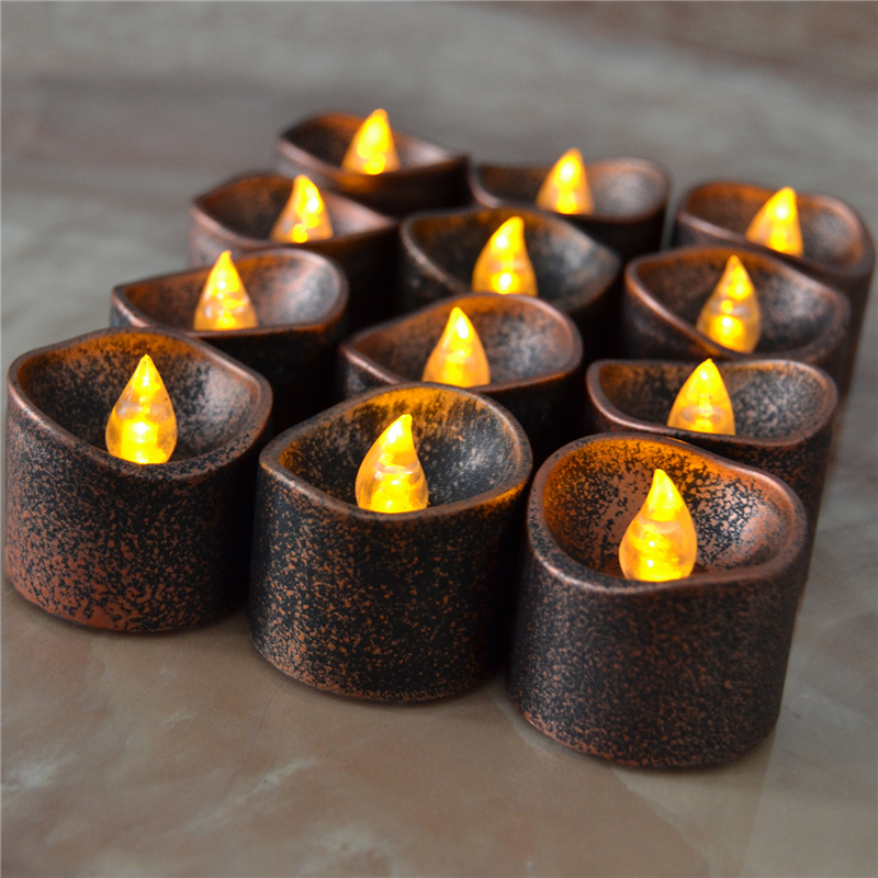 Plastic Flameless Led Tea Light Candles