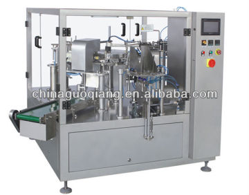 Automatic stand up pouch vertical packing machine