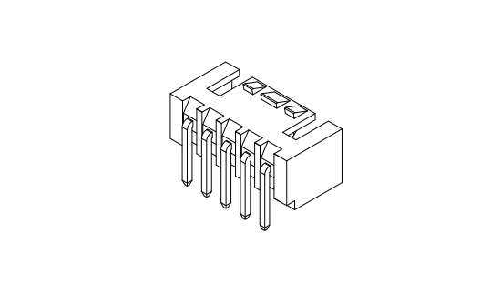 2,50 mm Pitch 90 ° Wafer Connector Series AW2512R-XP