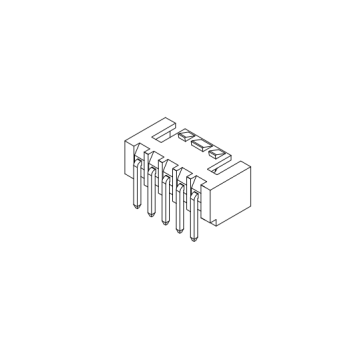 2,50 mm Pitch 90 ° Série de conector de wafer AW2512R-XP