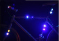 2 luz bicicleta silicone flash luz da bicicleta do diodo emissor de luz
