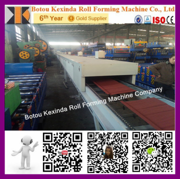 stone coated steel roofing tile machine stone coated roof tile machine