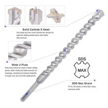 Brocas de perfuração SDS Max Rock com ponta de metal duro