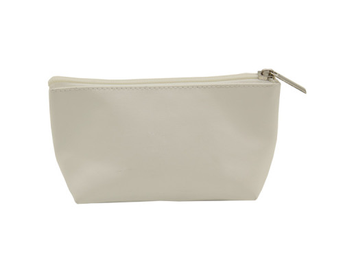 Creative design pure white cosmetic bag