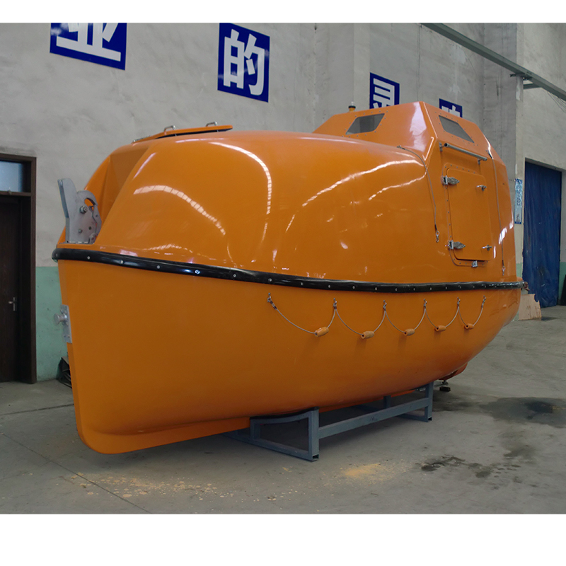 Totally enclosed fiber lifeboat solas Rescue boat 5.0m length freefall life boat