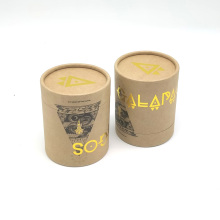 Round Containers Eco Friendly Paper Tube Cosmetic Packaging