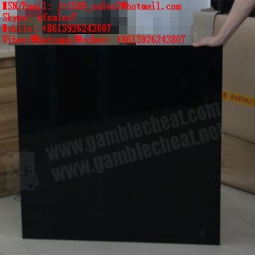 XF new black color material perspective table for non-marked playing poker cards/poker analyzer/poker cheat/contact lens