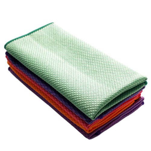 Reusable durable dust-off microfiber cleaning glass towel