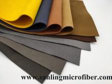 Nonwoven synthetic microfiber suede leather for Package