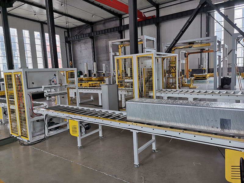 Horizontal steel pipes stretch film wrapping machine packing machine horizontal orbital stretch wrapping machine