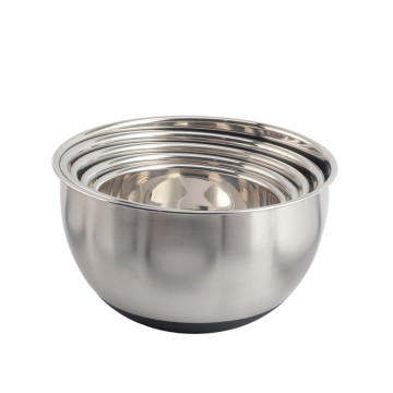 Stainless steel mixing bowl with Transparent lid