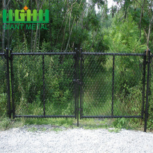 PVC Green coated chain link fence panel