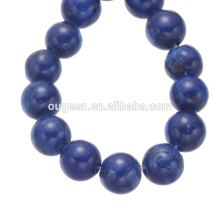New Arrival Semi Precious Round Shape Blue Color Loose Stone Beads