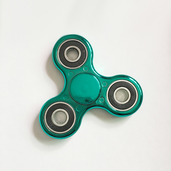 metallic hand spinner