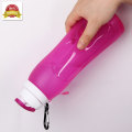 WB04 La bouteille d&#39;eau 500 ml, bouteilles d&#39;eau pliables en silicone