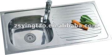 Most popular one piece overmount sink-YTS10050A