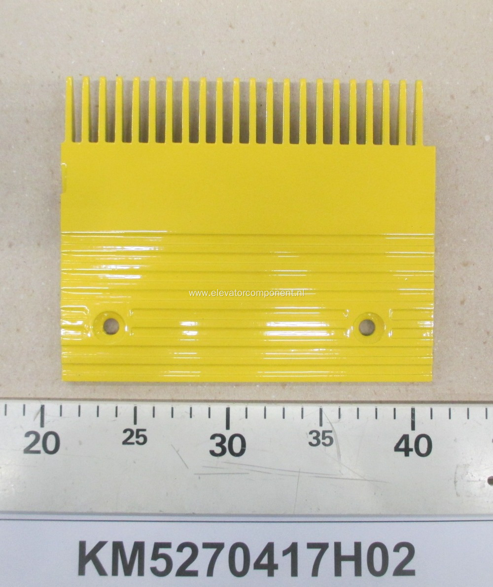 Yellow Aluminum Comb for KONE Escalators KM5270417H02