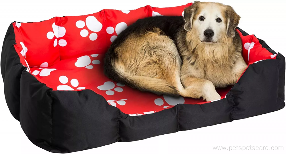 Red Washable warm comfortable cat dog pet bed