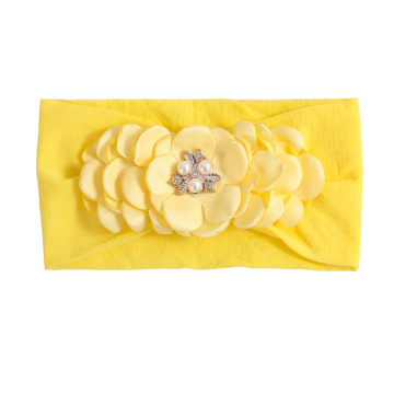 Sweet Style Children's Floral Nylon Scrunchie Headband