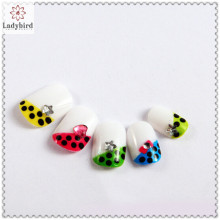 3d rhinestone glitter carving pwder nail art french fake nails