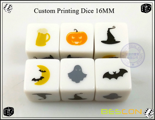 Custom Printing Dice 16MM Custom Printing Dice 16MM