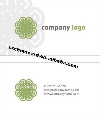 Credit card size PVC business card