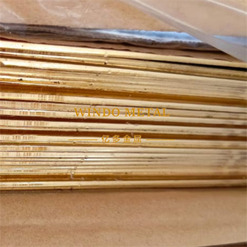 Custom-cut brass plate for furniture inlays and tops