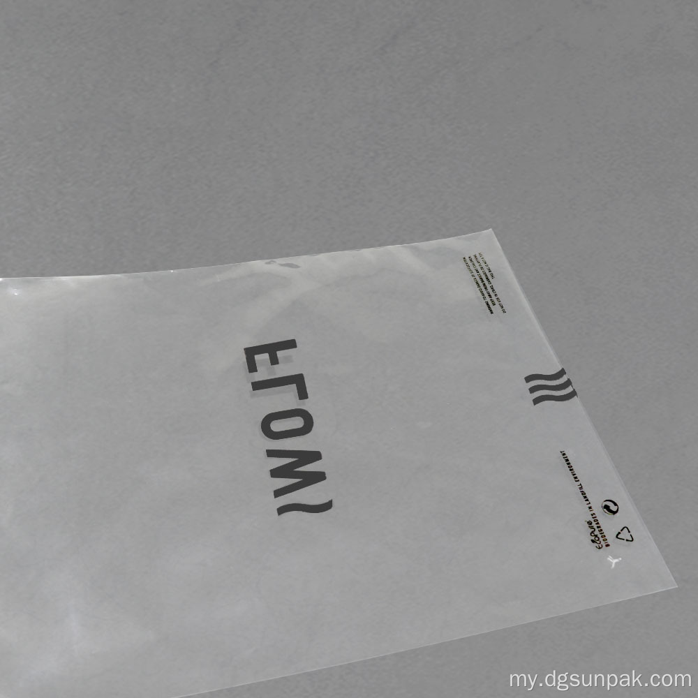 100% ပြန်လည်အသုံးပြု LDPE Polybags anti fatchock သတိပေးအိတ်များ
