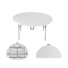 Used Round Plastic Folding Table for Banquet Outdoor - Cheap