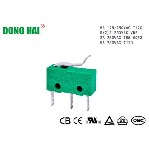 Drukbediening Subminiatuur microschakelaar