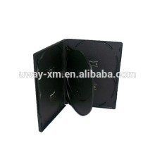 14mm 6 disc dvd case /14mm black dvd box for 6 discs
