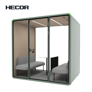 Ambient Lighting 4-Person Collaboration Pod