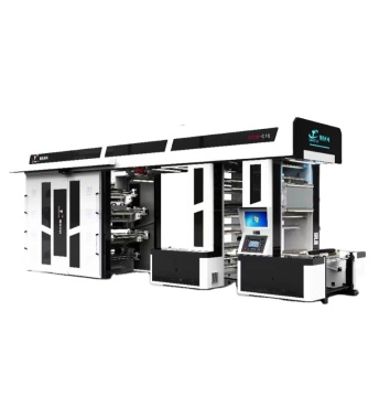 QIANGTUO Central Drum CI Flexo Printing Machine - 8 Colors Precision Flexographic Printer
