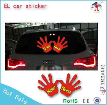 electroluminescent car sticker/custom el car sheet sticker