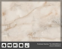 Big size marble tile,white marble floor tile 600x900mm