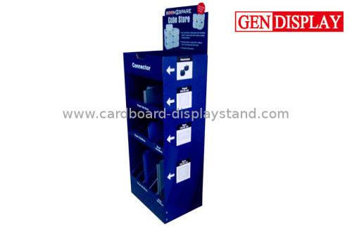 Custom Cardboard Electronic Products Display , Flating Packaged