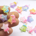 Comercio al por mayor 100 Unids Nuevo Kawaii Color de Dibujos Animados Palo Mágico Cabujones Resina Flatback Forma de Estrella Palo Mágico Cabochons Craft