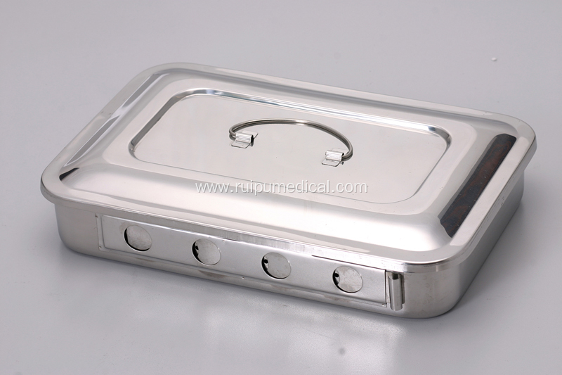 STAINLESS STEEL DISINFECTANT SQUARE DISH