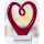 5 &#39;&#39; Tall Art Glass Heart Sculpture middelpunt