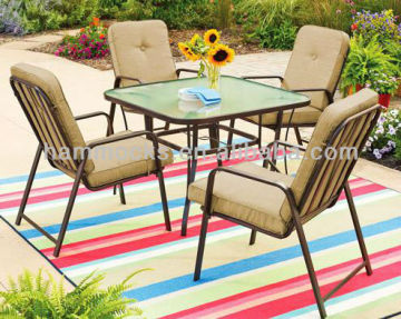 5 Piece Outdoor Patio Deck Dining Table & Chairs Set