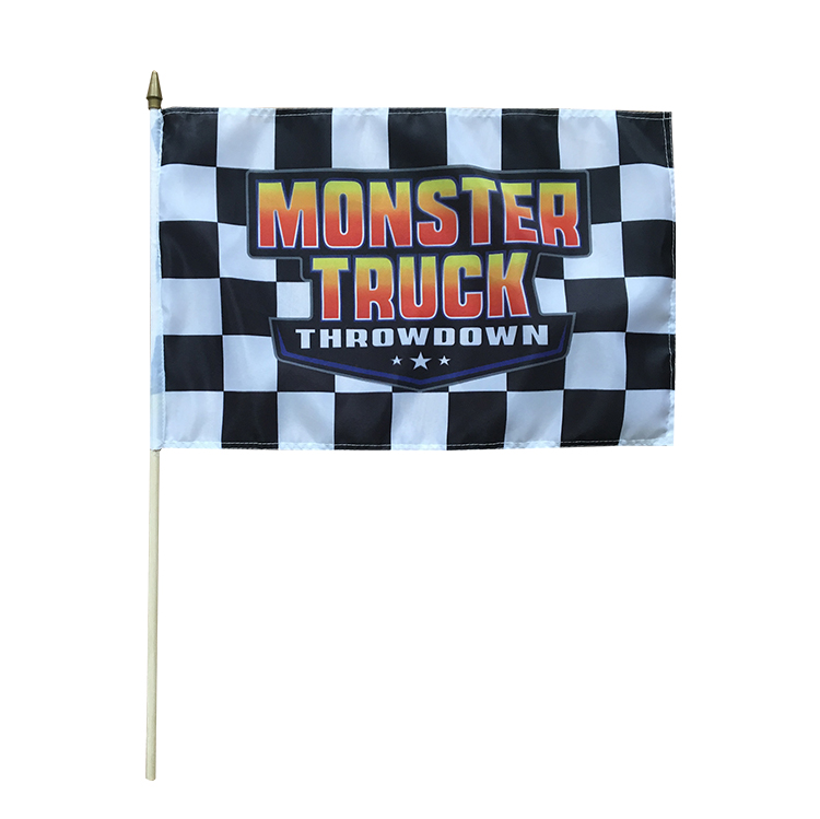 Hot Selling Custom Promotion Advertising 2020 Polyester Hand Flag