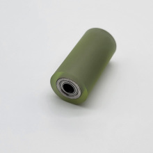 Tough Steel Gravity Industrial Rubber Silicone Wheel Roller Manufacturing PU Aluminum Alloy Conveyor Roller with Bearings